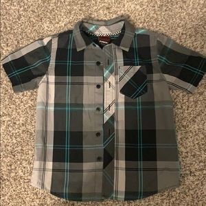 Plaid button down shirt